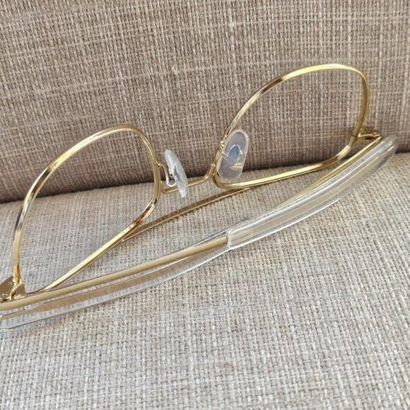 Capri DC158 Eyeglasses Frame Gold Tone 55[]22 140 Metal Glasses Fame only - Picture 4 of 11